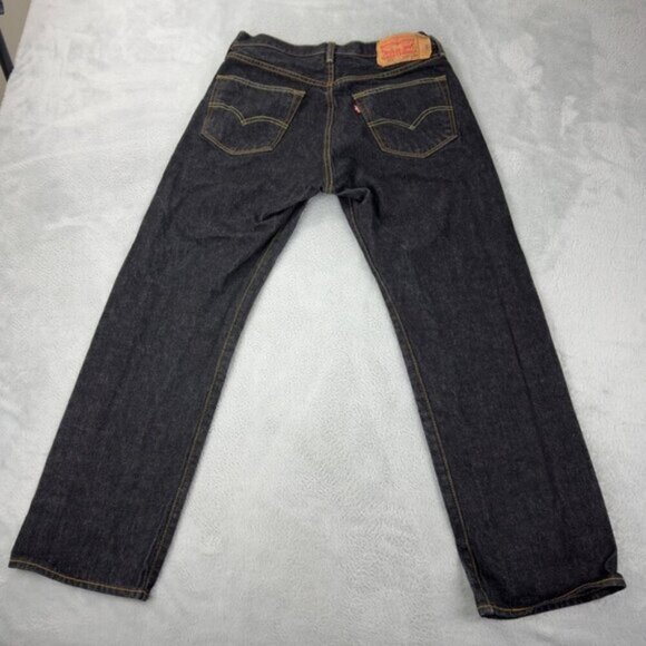 Levis Dark Denim Straight Leg Jeans Wo Mens Size 33 x 30 US - Picture 1 of 7